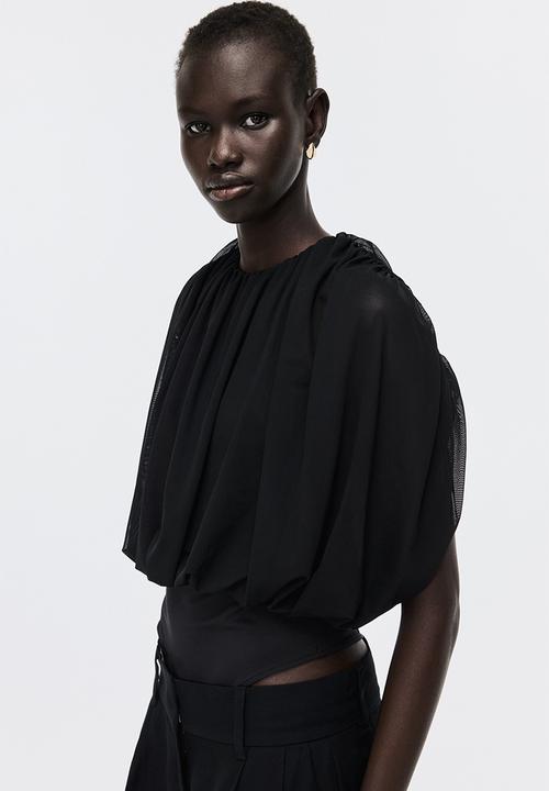 H&M - Draped thong body - black