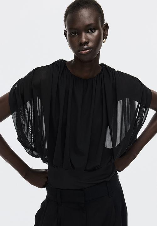 H&M - Draped thong body - black