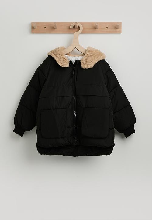 Pop Candy - Animal ear padded jacket - black