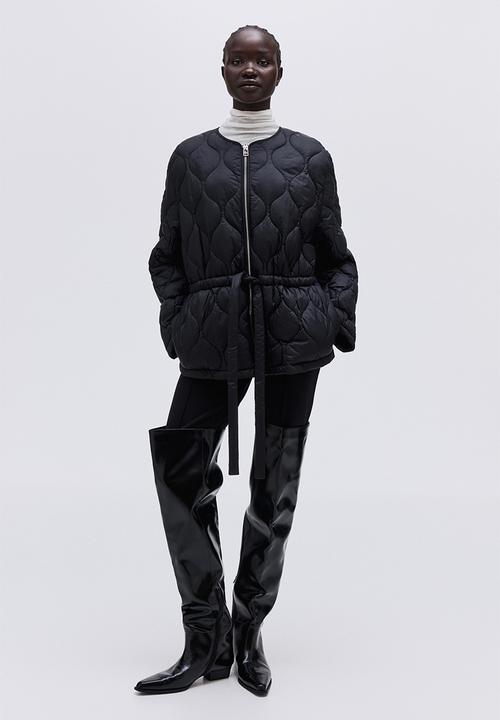 H&M - Quilted jacket - black
