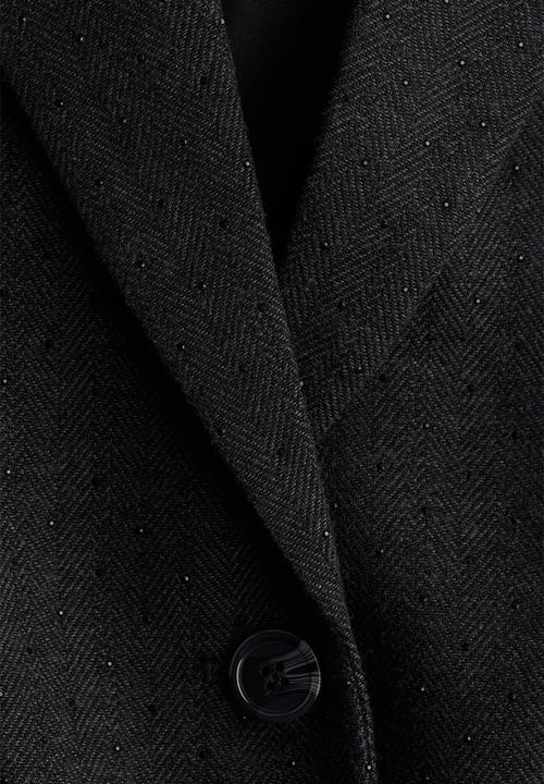 H&M - Embellished blazer - dark grey
