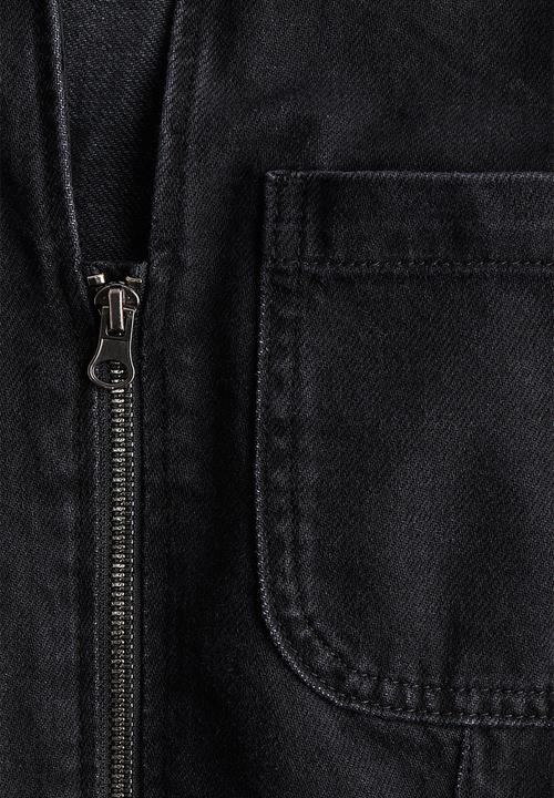 H&M - Denim playsuit - black