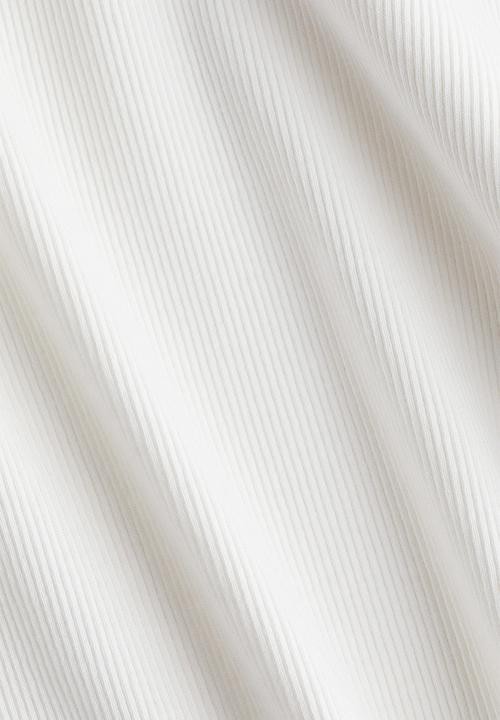 H&M - V-neck cotton top - white