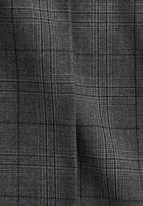 H&M - Pleat-front shorts - grey/checked