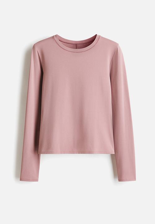 H&M - Sports top with drymove? - antique rose