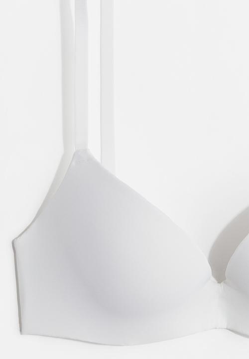 H&M - Microfibre super push-up bra - white