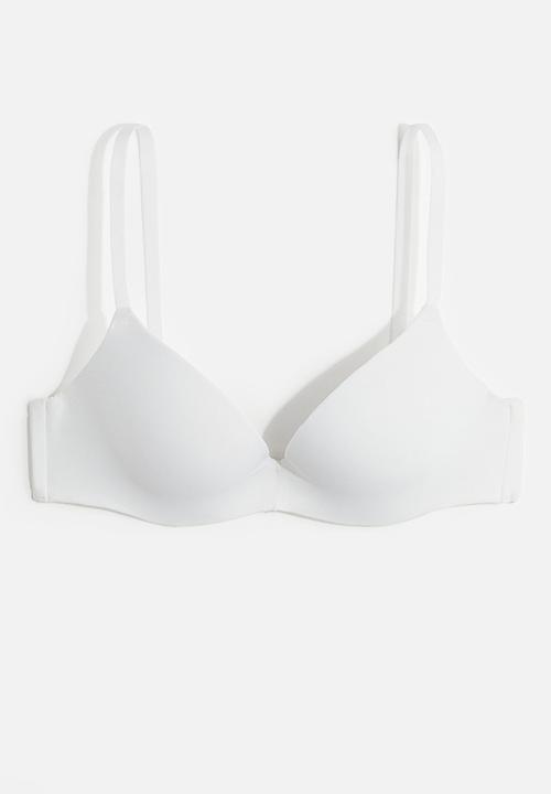 H&M - Microfibre super push-up bra - white