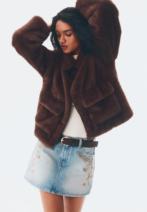 H&M - Fluffy jacket - brown