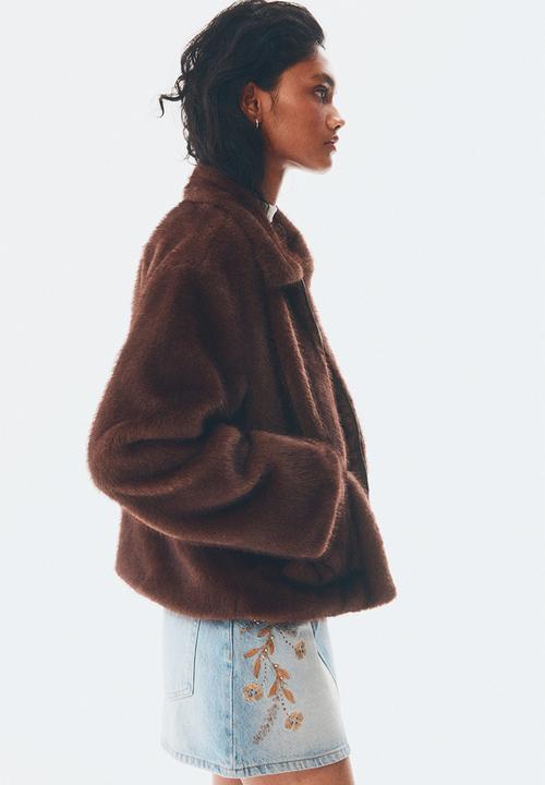 H&M - Fluffy jacket - brown