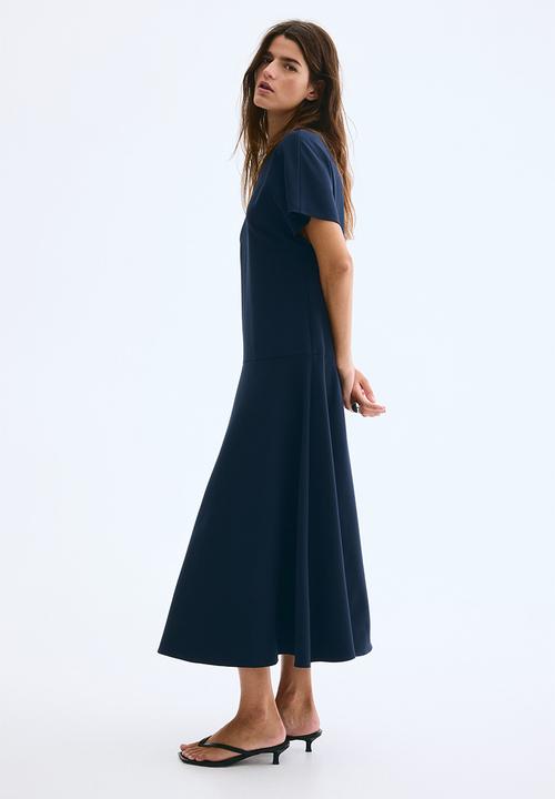 H&M - Midi dress - navy blue