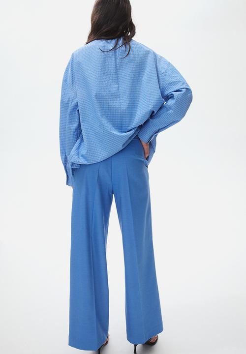 H&M - Straight tailored trousers - blue