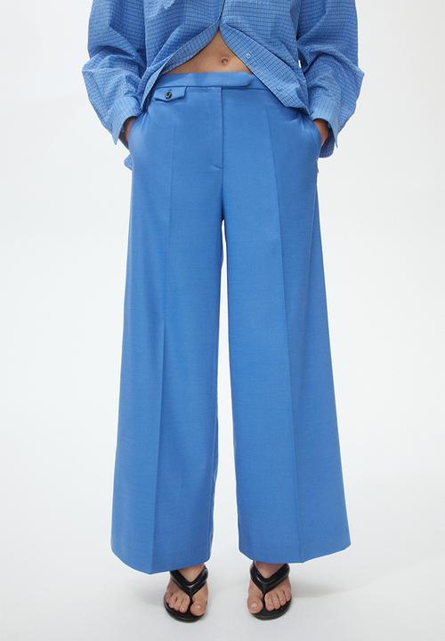 H&M - Straight tailored trousers - blue
