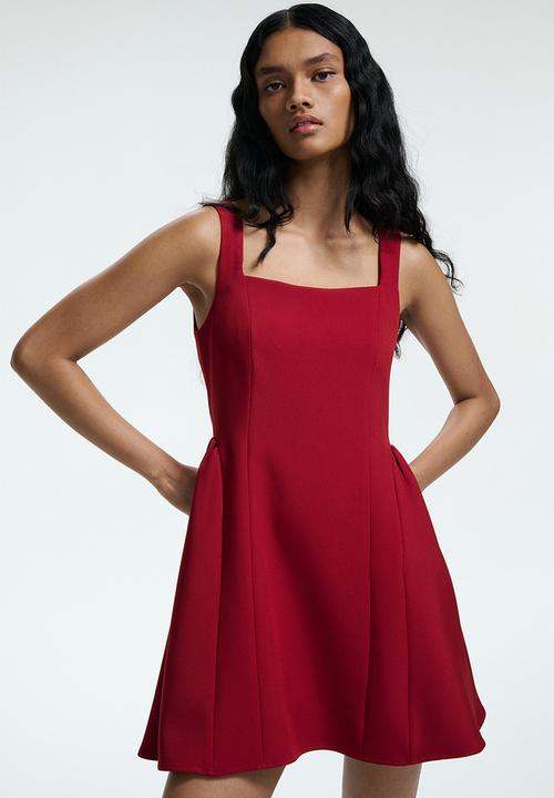 H&M - Flared-skirt dress - red