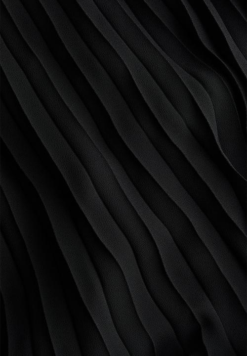 H&M - Pleated chiffon skirt - black