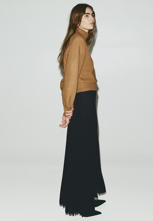 H&M - Pleated chiffon skirt - black