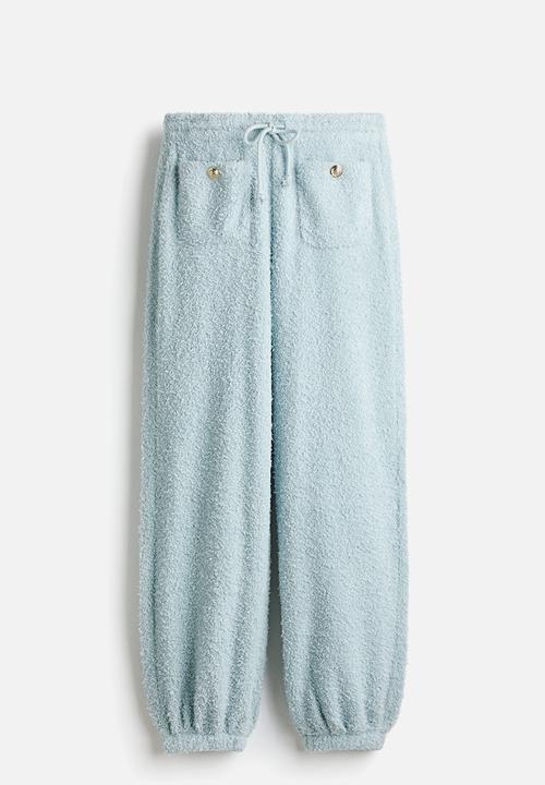 H&M - Fluffy sweatpants - light turquoise