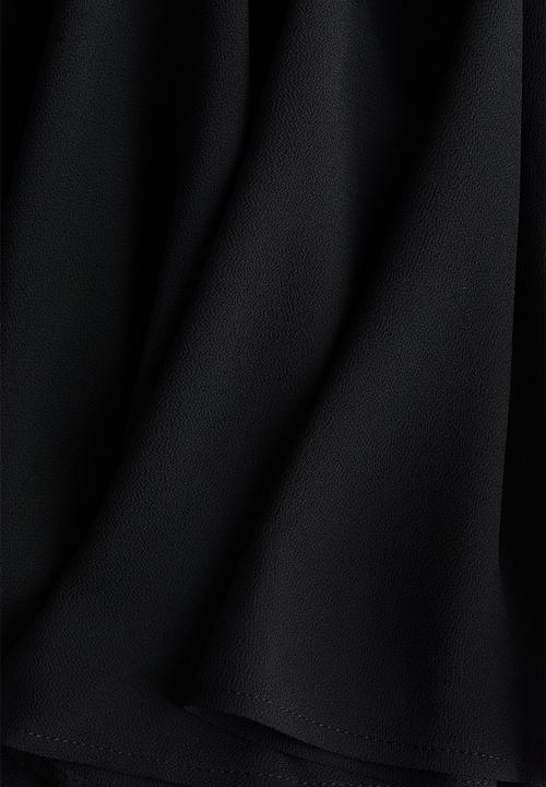 H&M - Flounced blouse - black