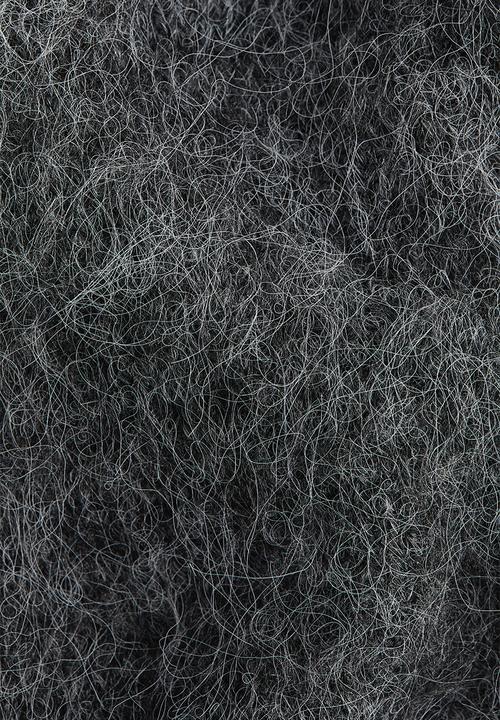 H&M - Knitted puff-sleeved top - grey marl
