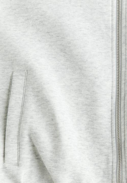 H&M - Scuba zip-through sweatshirt - light grey marl