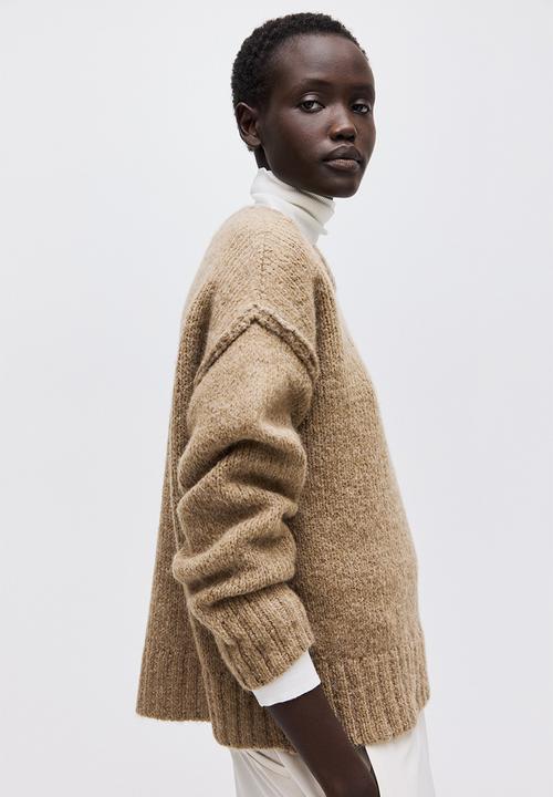 H&M - Oversized jumper - beige marl