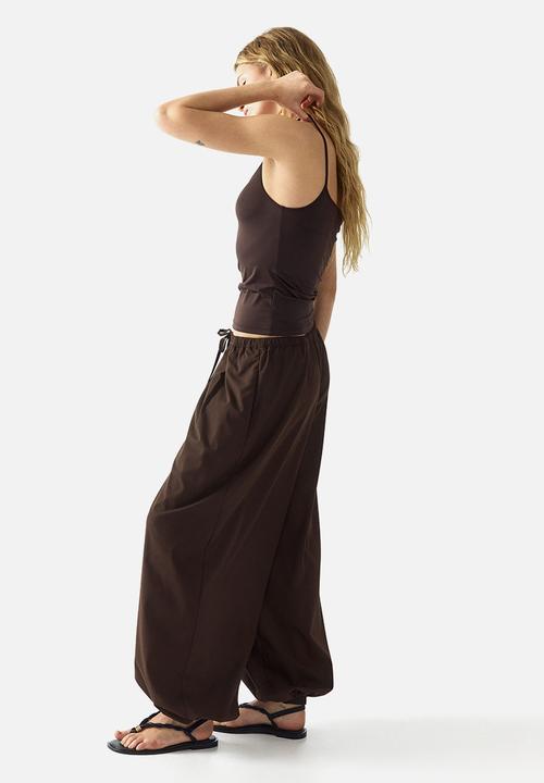 H&M - Balloon drawstring trousers - dark brown