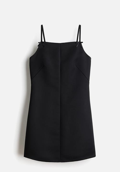 H&M - Satin strappy dress - black