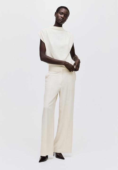 H&M - Fine-knit top - light beige