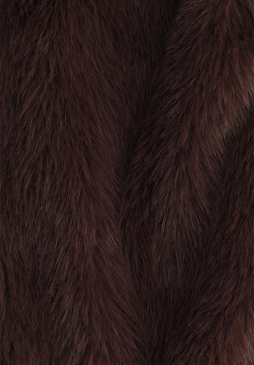 H&M - Fluffy coat - dark brown