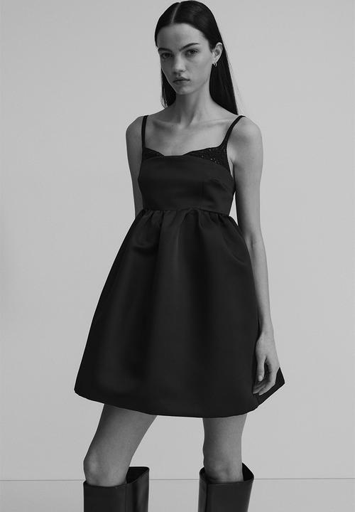 H&M - Layered-look strappy dress - black