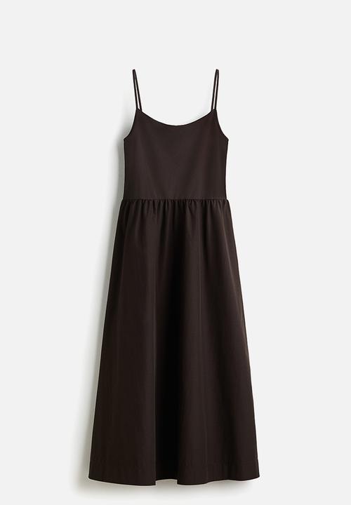 H&M - Strappy midi dress - dark brown
