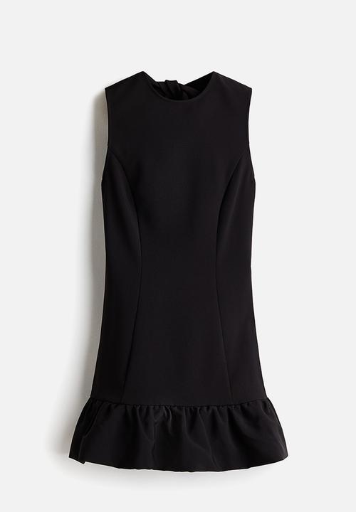 H&M - Open-back mini dress - black