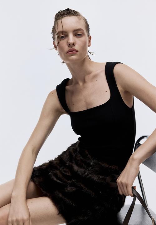 H&M - Square-neck vest top - black