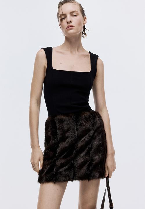 H&M - Square-neck vest top - black