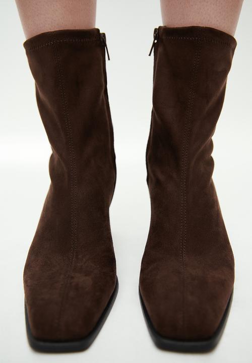 H&M - Heeled ankle boots - dark brown