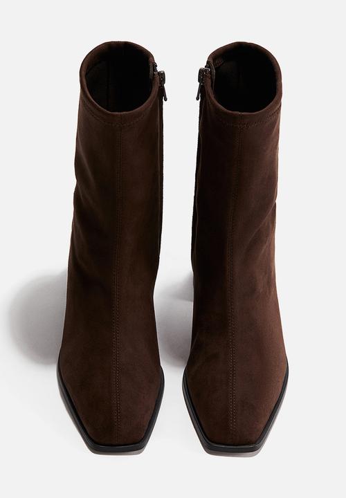 H&M - Heeled ankle boots - dark brown