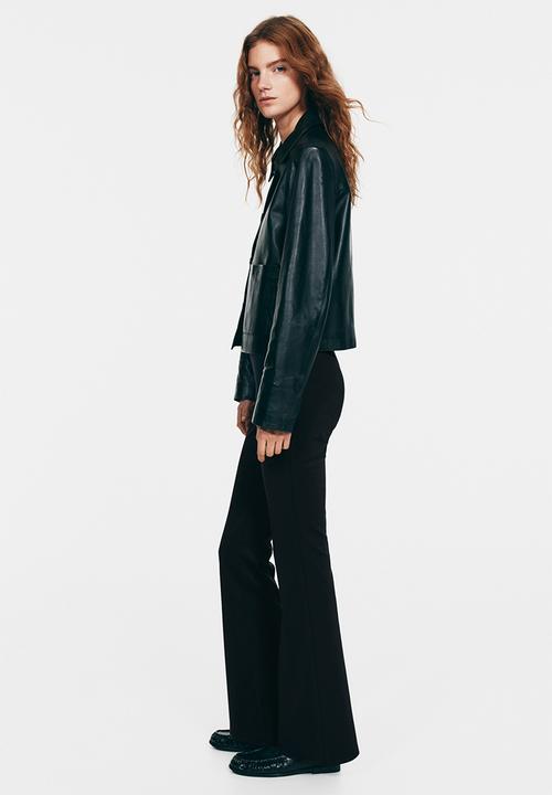 H&M - Flared trousers - black