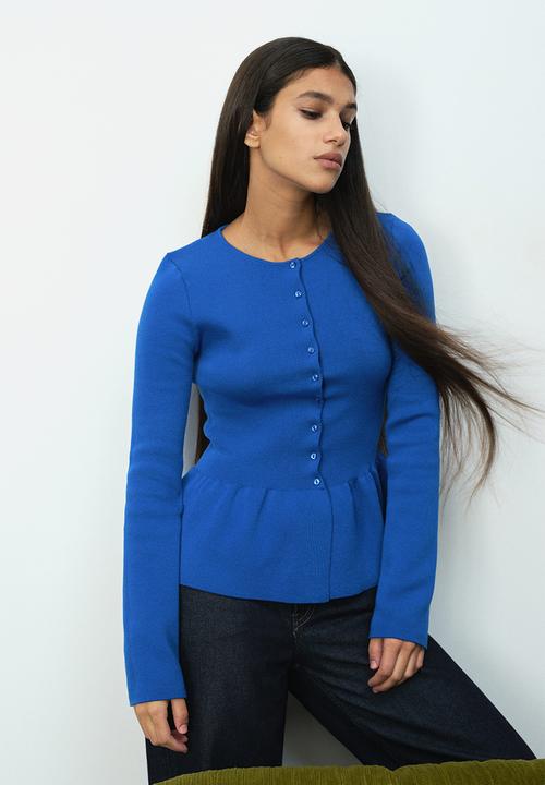H&M - Peplum cardigan - blue