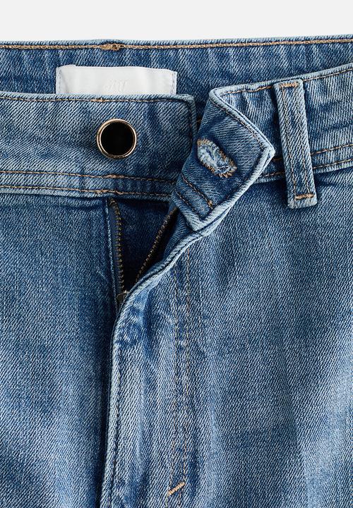 H&M - Wide high jeans - light denim blue