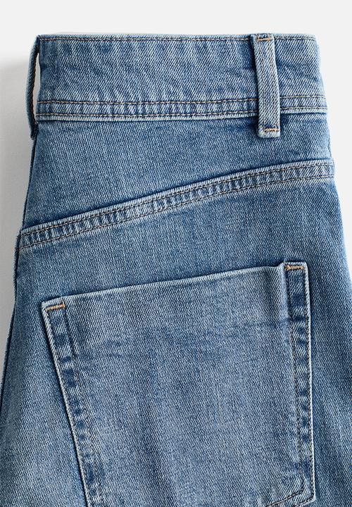 H&M - Wide high jeans - light denim blue