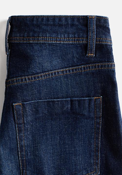 H&M - Wide high jeans - dark denim blue