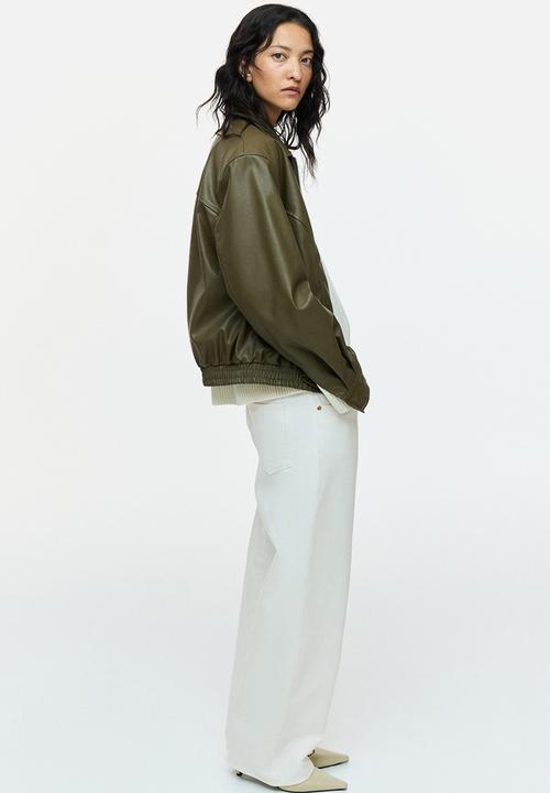 H&M - Wide regular jeans - white