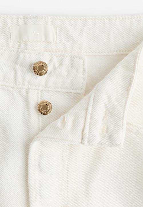 H&M - Wide regular jeans - white