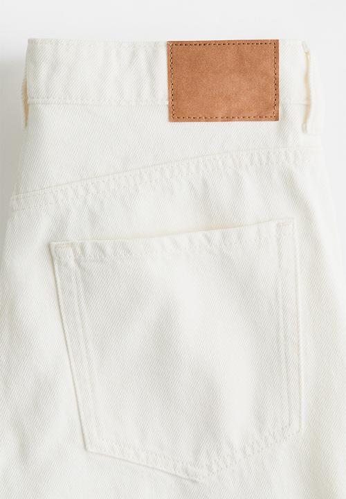 H&M - Wide regular jeans - white