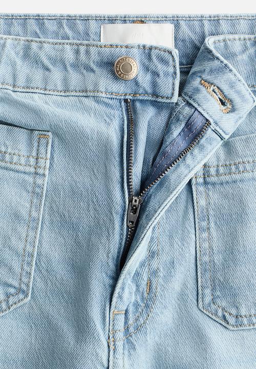H&M - Wide high jeans - light denim blue