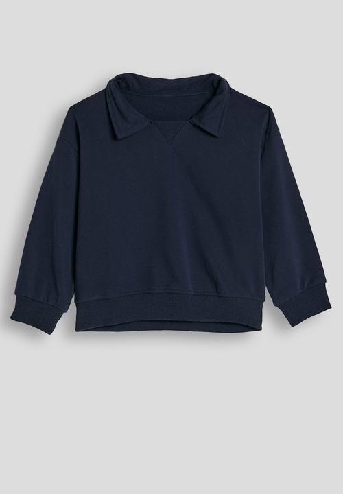 Pop Candy - Johnny collar sweatshirt with joggers - dark navy