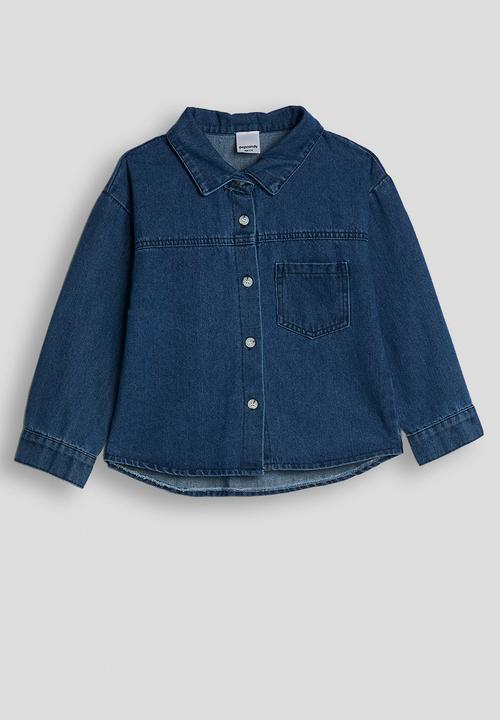 Pop Candy - Denim shirt with jeans - blue