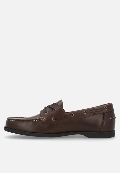 MANGO - Nautic loafer - brown leather