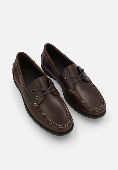 MANGO - Nautic loafer - brown leather