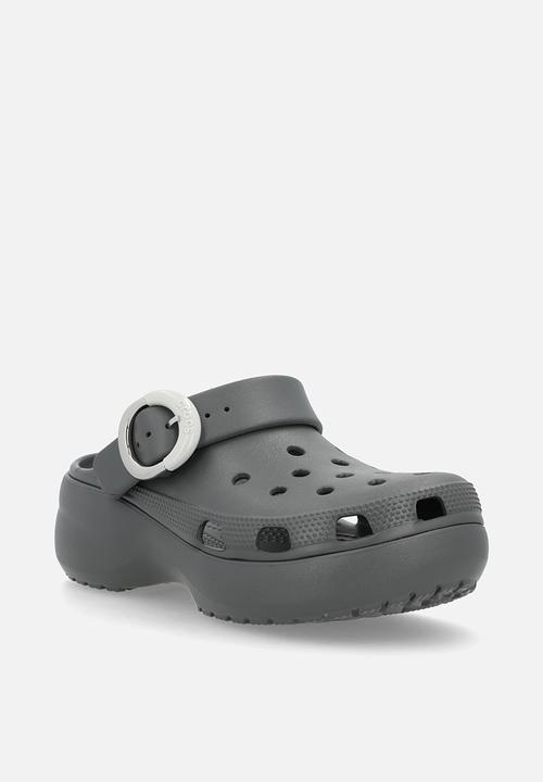 Crocs - Classic platform buckle clog - carbon