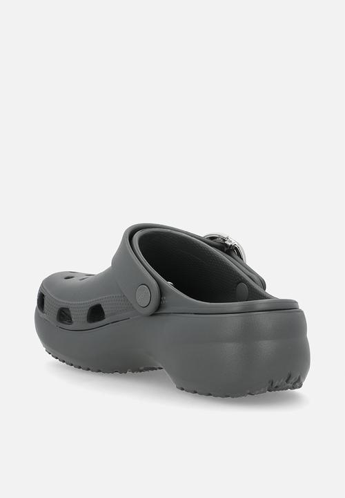 Crocs - Classic platform buckle clog - carbon